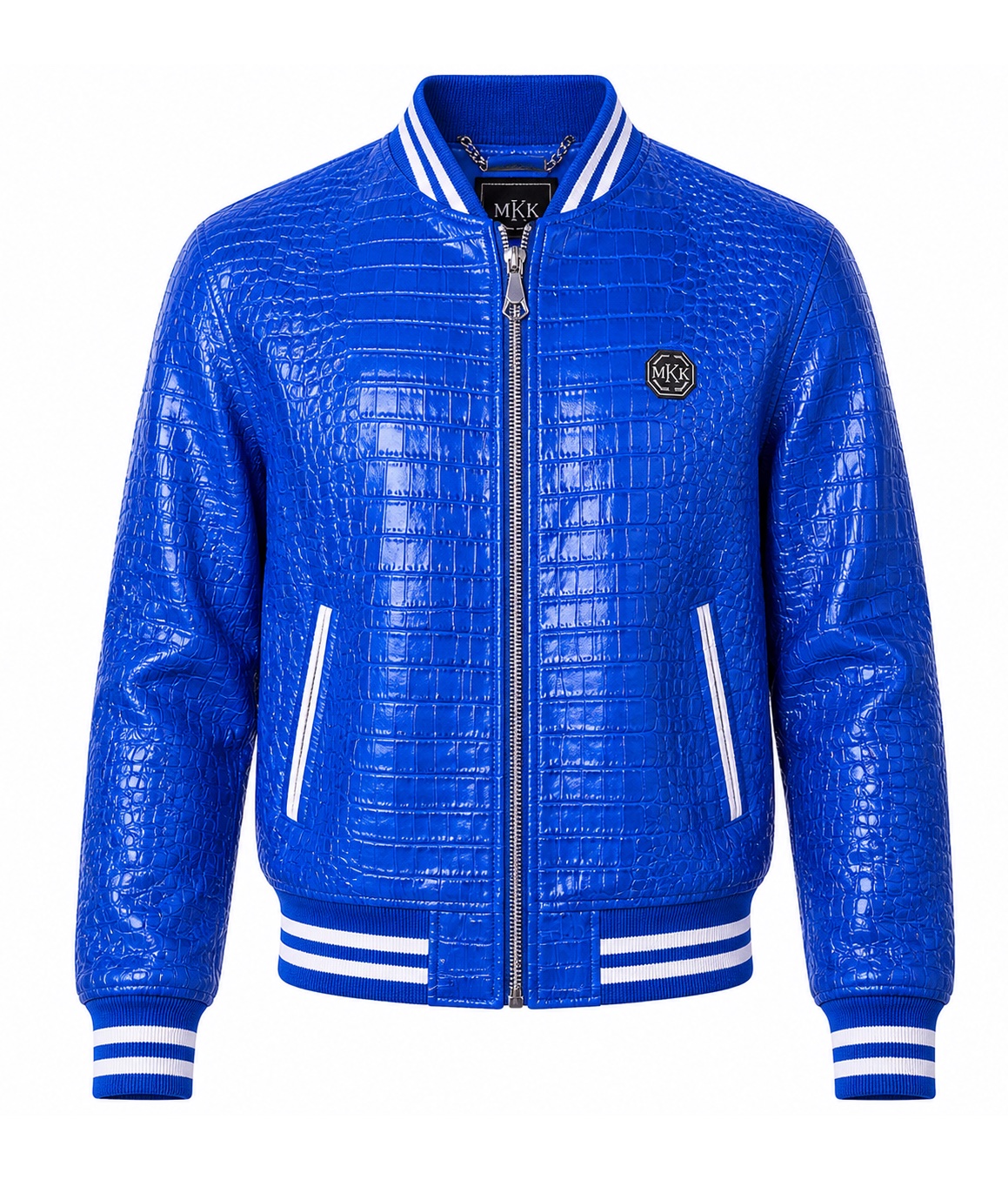 Croc Leather Blue
